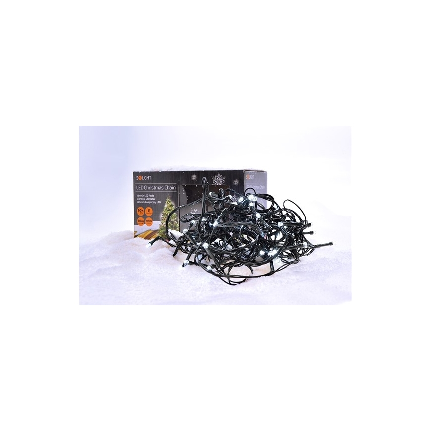 Catena natalizia LED da esterno 100xLED/230V 10m IP44 bianco freddo