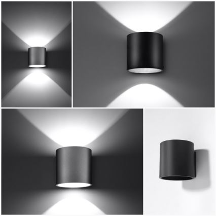 Faretto da parete ORBIS 1 1xG9/40W/230V nero