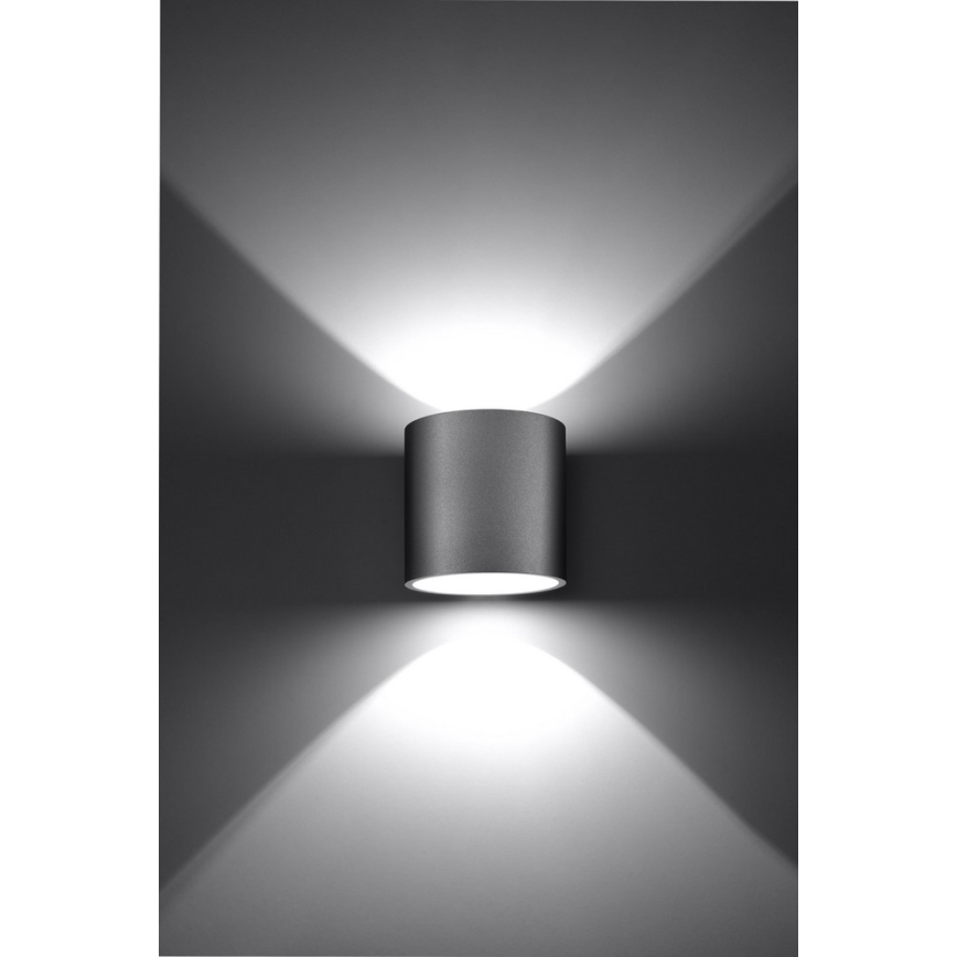 Faretto da parete ORBIS 1 1xG9/40W/230V grigio