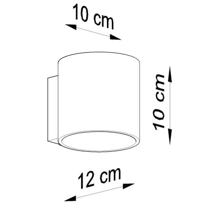 Faretto da parete ORBIS 1 1xG9/40W/230V bianco