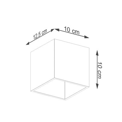 Faretto da parete QUAD 1 1xG9/8W/230V nero