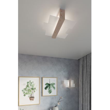 Sollux SL.0077 - Applique FENIKS 1 1xE27/60W/230V legno naturale