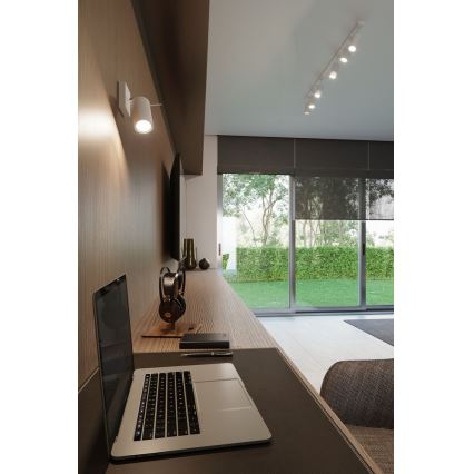 Sollux SL.0090 - Plafoniera RING 4 4xGU10/40W/230V bianco
