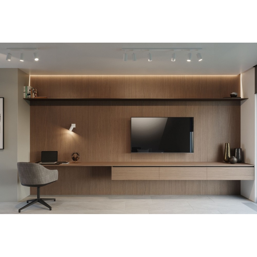 Sollux SL.0090 - Plafoniera RING 4 4xGU10/40W/230V bianco