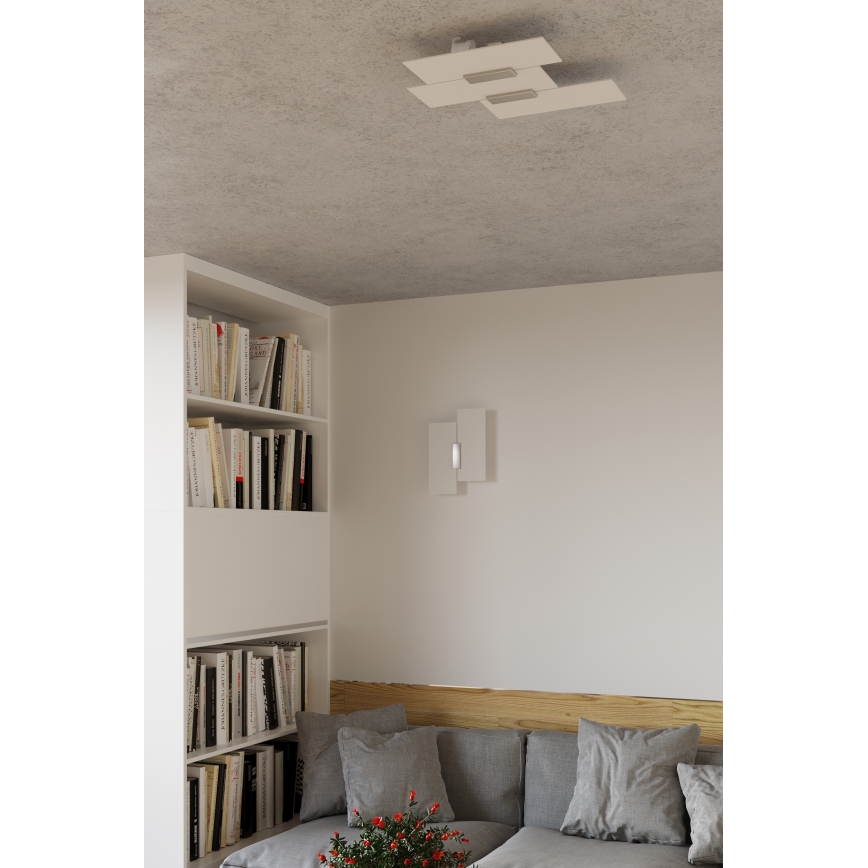 Sollux SL.0198 - Plafoniera FABIANO 3xE27/60W/230V bianco/cromo