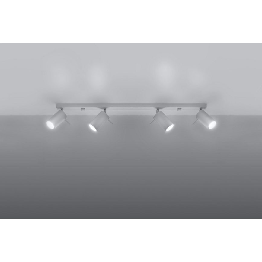 Faretto RING 4L 4xGU10/10W/230V bianco