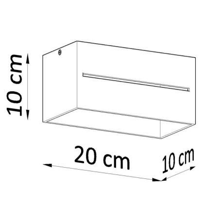 Plafoniera LOBO 2xG9/40W/230V bianco