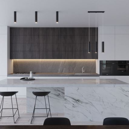 Sollux SL.0436 - Plafoniera LAGOS 1xGU10/40W/230V nero