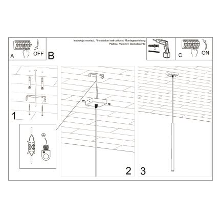 Lampadario a sospensione con filo PASTELO 1xG9/12W/230V bianco