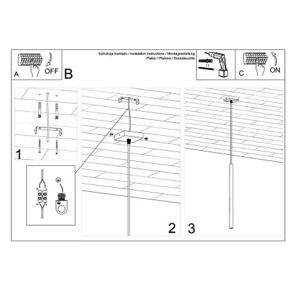 Lampadario a sospensione con filo PASTELO 1xG9/8W/230V nero