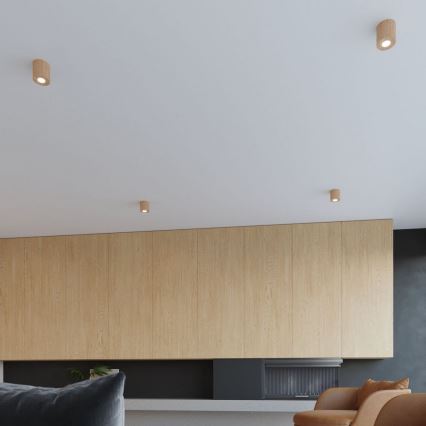 Sollux SL.0492 - Plafoniera ORBIS 1xGU10/40W/230V legno