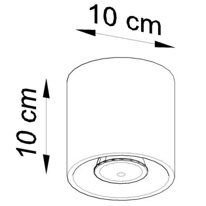 Faretto ORBIS 1 1xGU10/10W/230V