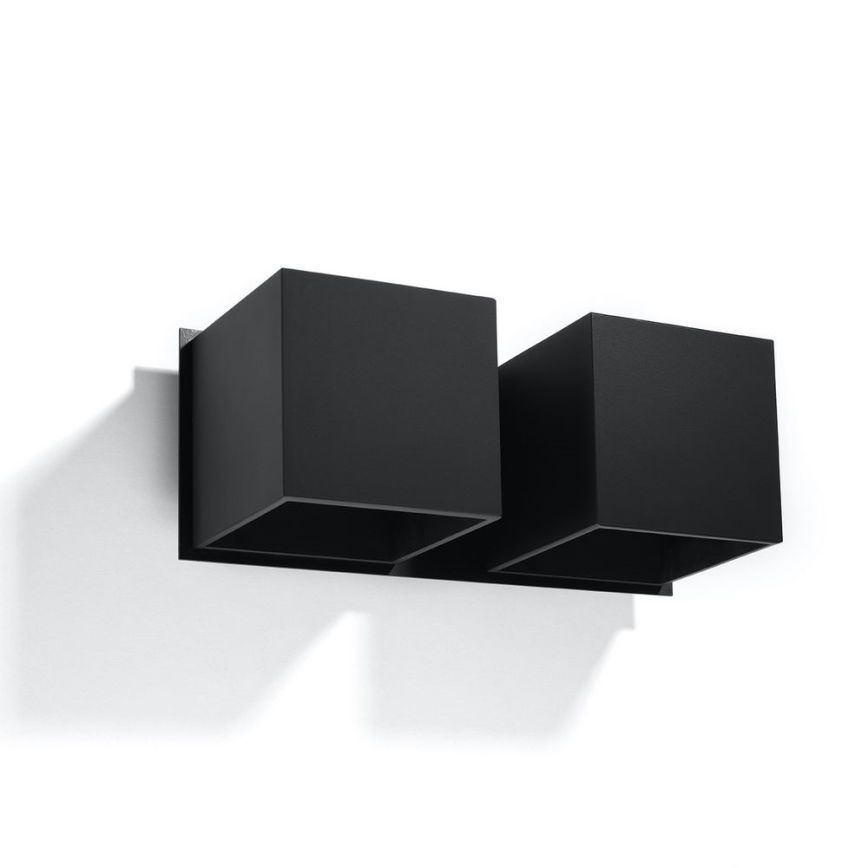 Faretto da parete QUAD 2xG9/40W/230V nero