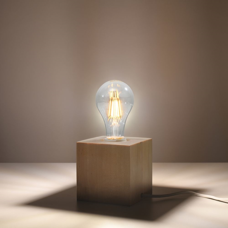 Lampada da tavolo ABEL 1xE27/15W/230V faggio