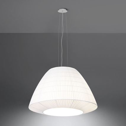 Lampadario su filo BELLA 3xE27/60W/230V d. 60 cm bianco
