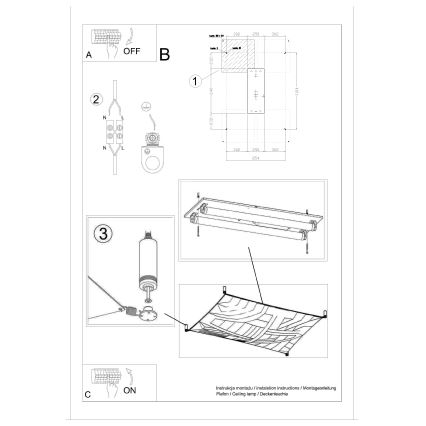 Plafoniera LED LUNA 2xG13/8,5W/230V 8x10,5 cm bianca