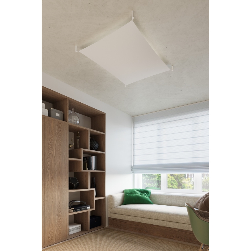 Plafoniera LED LUNA 6xG13/8,5W/230V 140x140 cm bianca