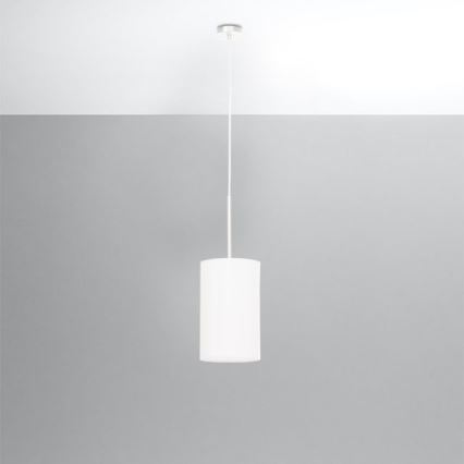 Lampadario su filo OTTO 1xE27/60W/230V d. 15 cm bianco