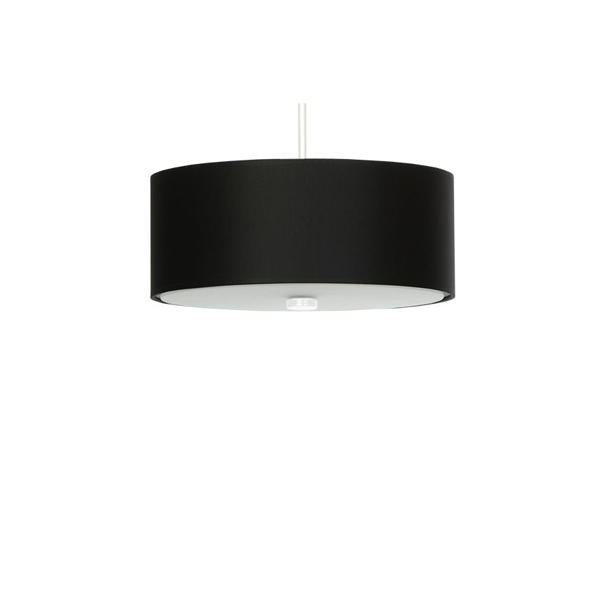 Lampadario a sospensione con filo SKALA 3xE27/60W/230V diametro 30 cm nero