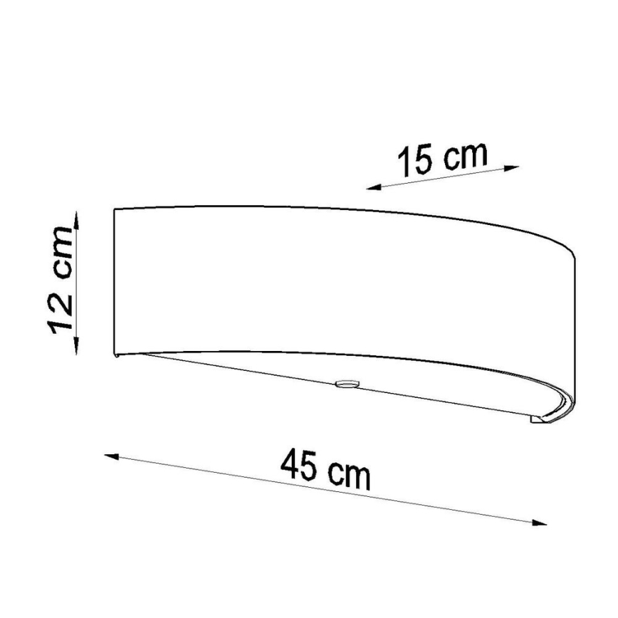 Applique SKALA 2xE27/60W/230V bianco