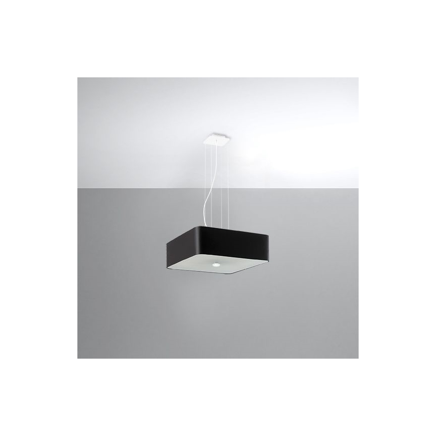 Lampadario su filo LOKKO 5xE27/60W/230V 45 cm nero