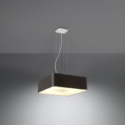 Lampadario su filo LOKKO 5xE27/60W/230V 45 cm nero