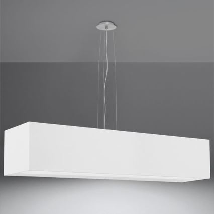 Lampadario su filo SANTA 5xE27/60W/230V 120 cm bianco