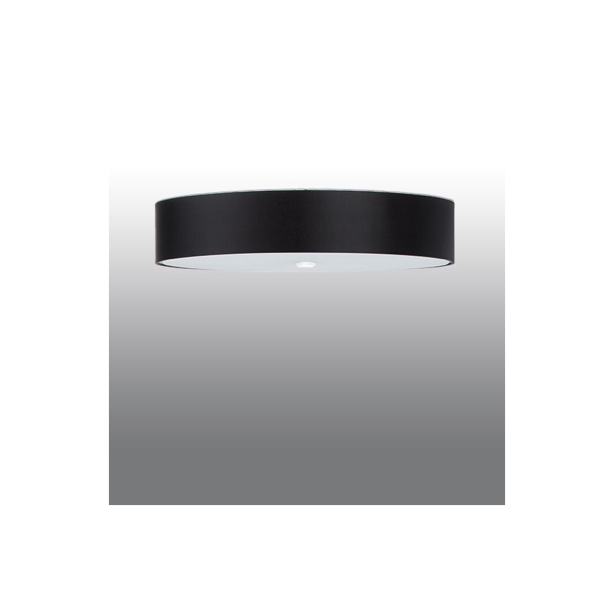 Plafoniera  SKALA 6xE27/60W/230V d. 70 cm nera