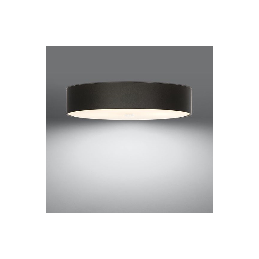 Plafoniera  SKALA 6xE27/60W/230V d. 70 cm nera