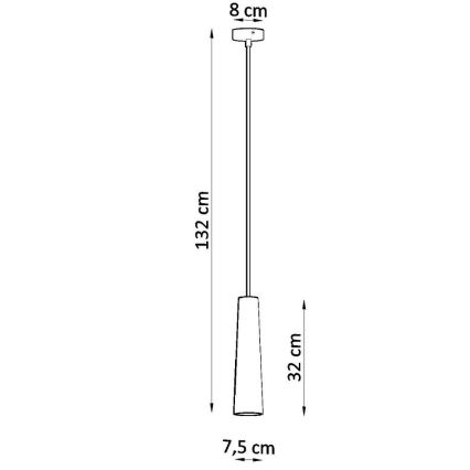 Lampadario a sospensione con filo ELECTRA 1xGU10/40W/230V