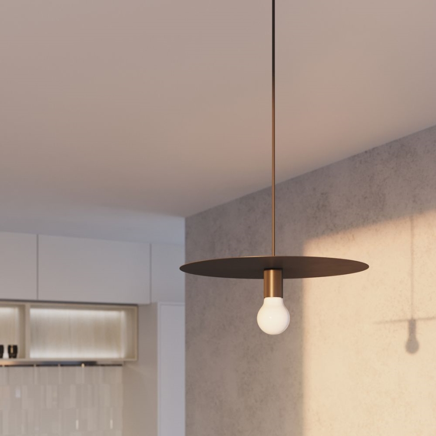 Lampadario su filo FLAVIO 1xE27/60W/230V nero