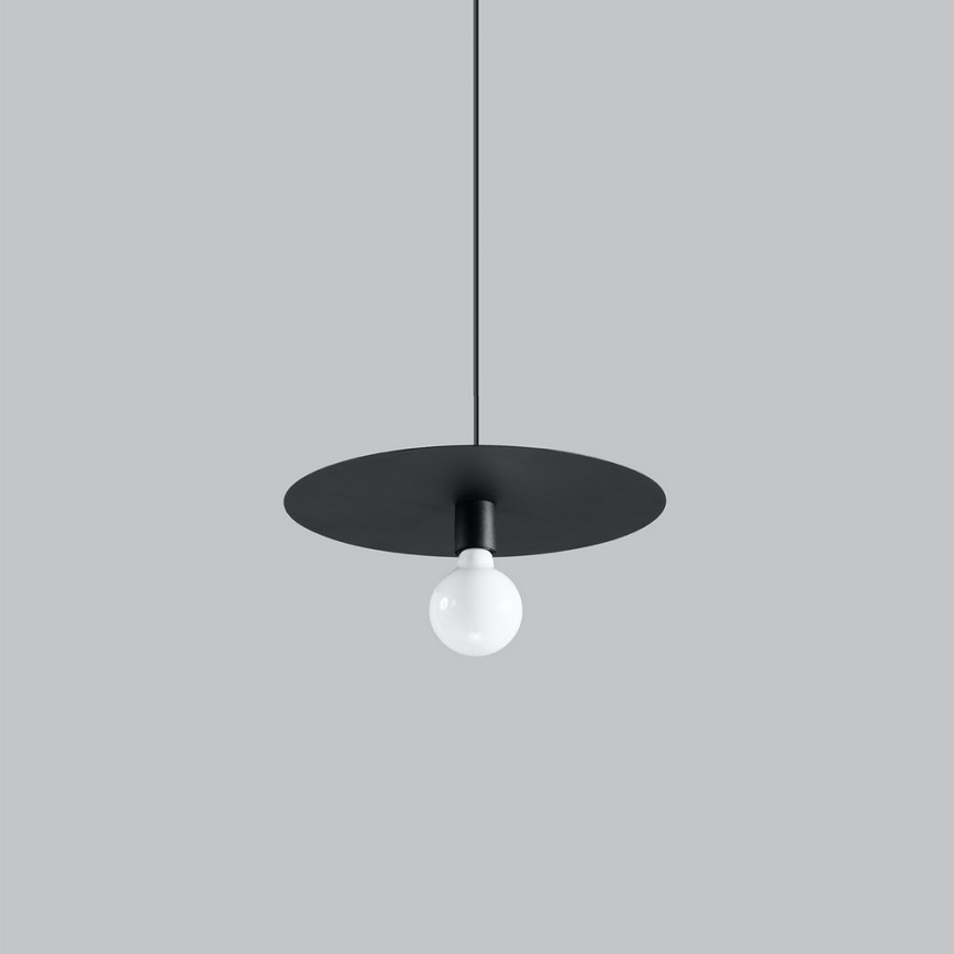 Lampadario su filo FLAVIO 1xE27/60W/230V nero