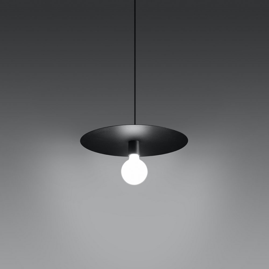 Lampadario su filo FLAVIO 1xE27/60W/230V nero