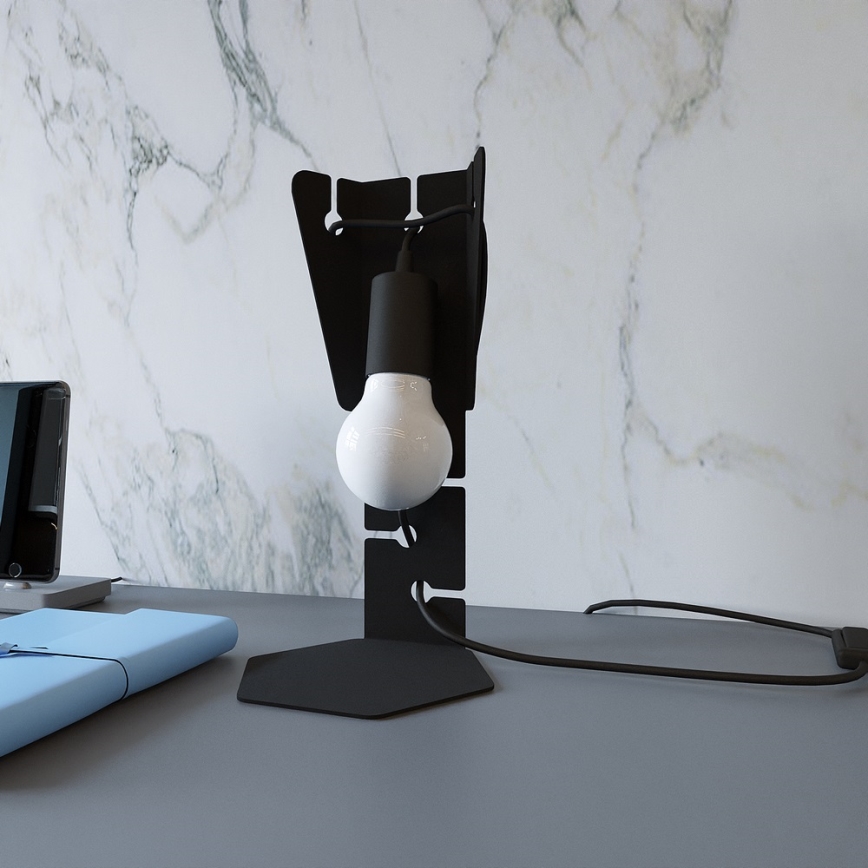 Lampada da tavolo ARBY 1xE27/60W/230V nera