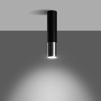 Faretto LOOPEZ 1xGU10/10W/230V nero/cromo lucido