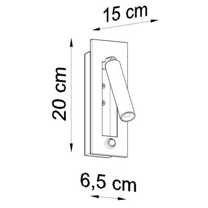 Faretto da muro ENIF 1xG9/12W/230V