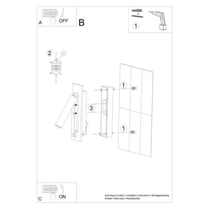 Faretto da muro ENIF 1xG9/12W/230V