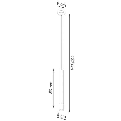 Lampadario su corda VIZIER 1xG9/12W/230V bianco