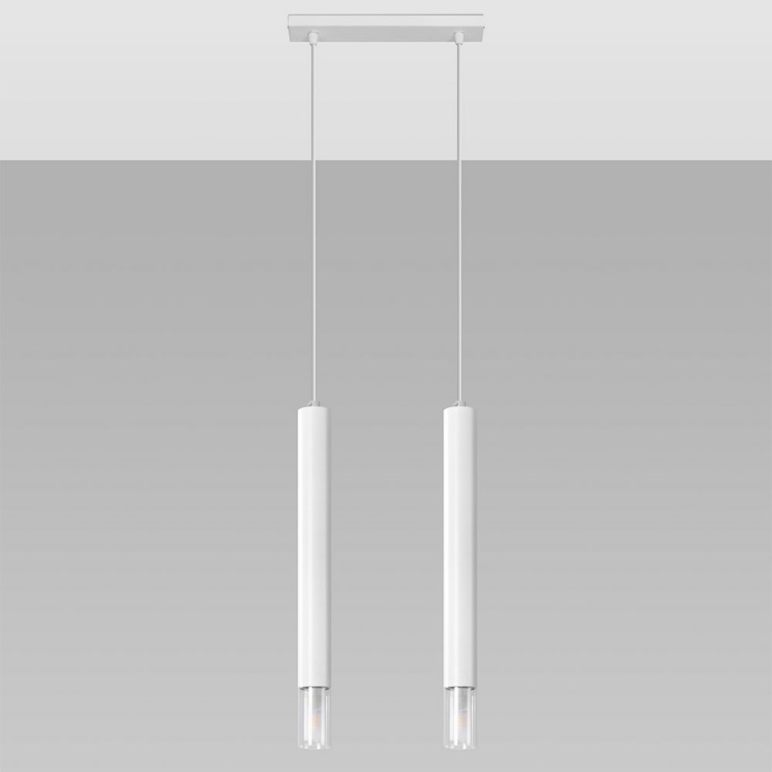 Lampadario su corda VIZIER 2xG9/40W/230V bianco