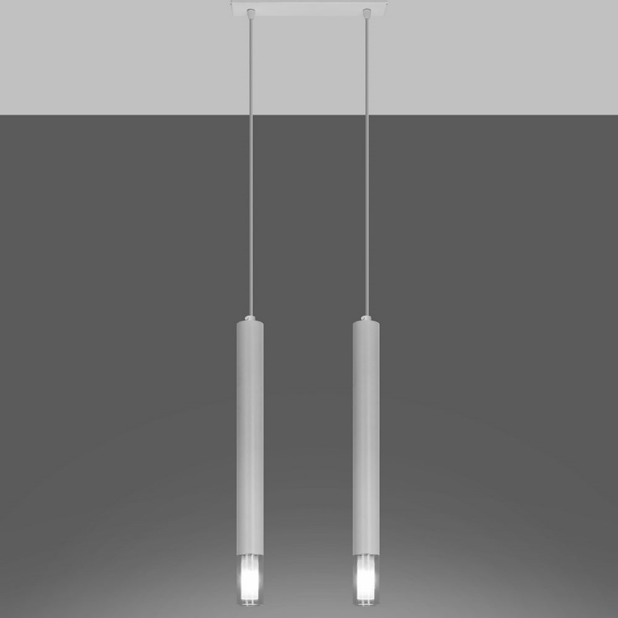 Lampadario su corda VIZIER 2xG9/40W/230V bianco