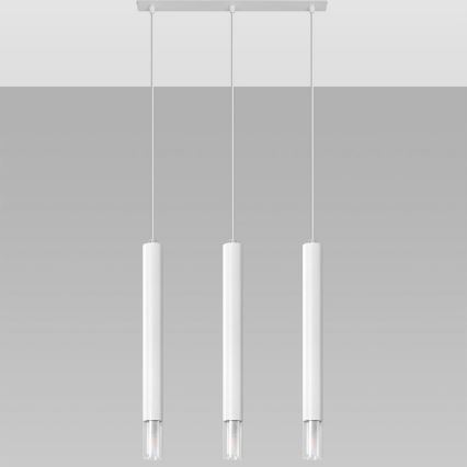 Lampadario su corda VIZIER 3xG9/40W/230V bianco