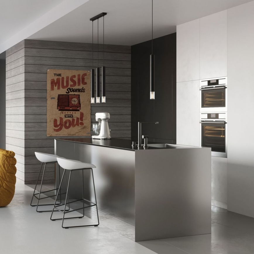 Lampadario su corda VIZIER 1xG9/40W/230V nero