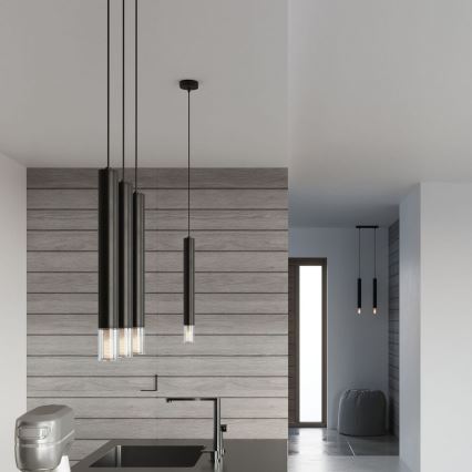 Lampadario su corda VIZIER 1xG9/40W/230V nero