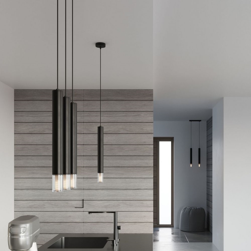 Lampadario su corda VIZIER 1xG9/40W/230V nero