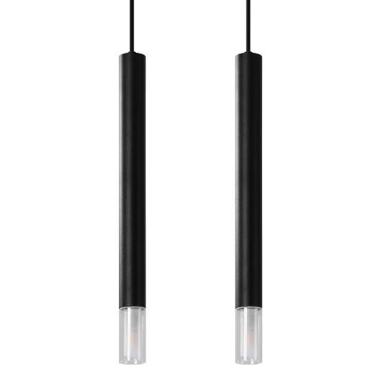 Lampadario su filo VIZIER 2xG9/40W/230V nero