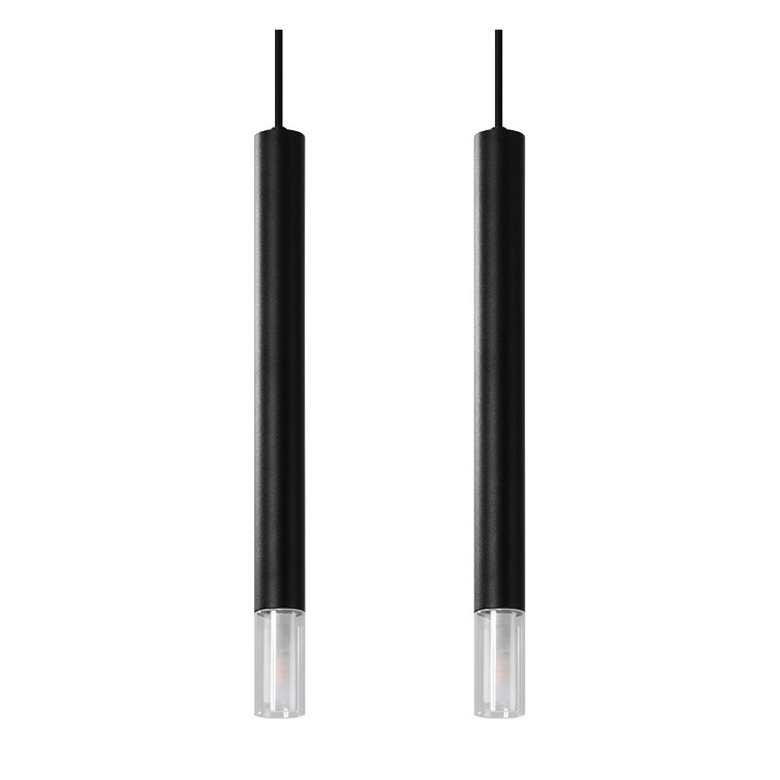 Lampadario su filo VIZIER 2xG9/40W/230V nero