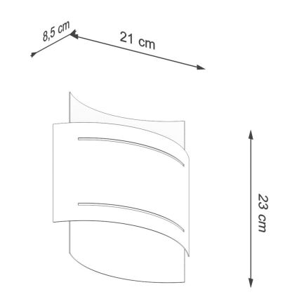 Luce da muro HESTIA 1xG9/40W/230V bianca