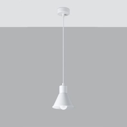 Lampadario su filo TALEJA 1xE27/60W/230V bianco