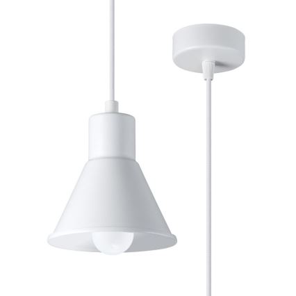 Lampadario su filo TALEJA 1xE27/60W/230V bianco