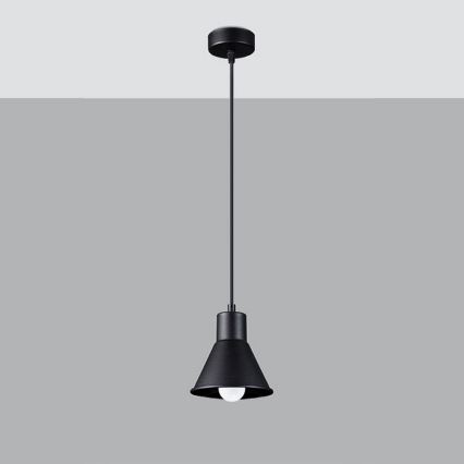 Lampadario su filo TALEJA 1xE27/60W/230V nero